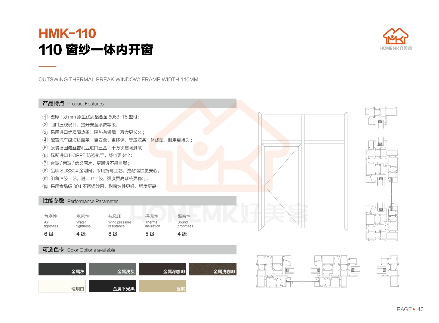 110窗纱一体内开窗(图2)