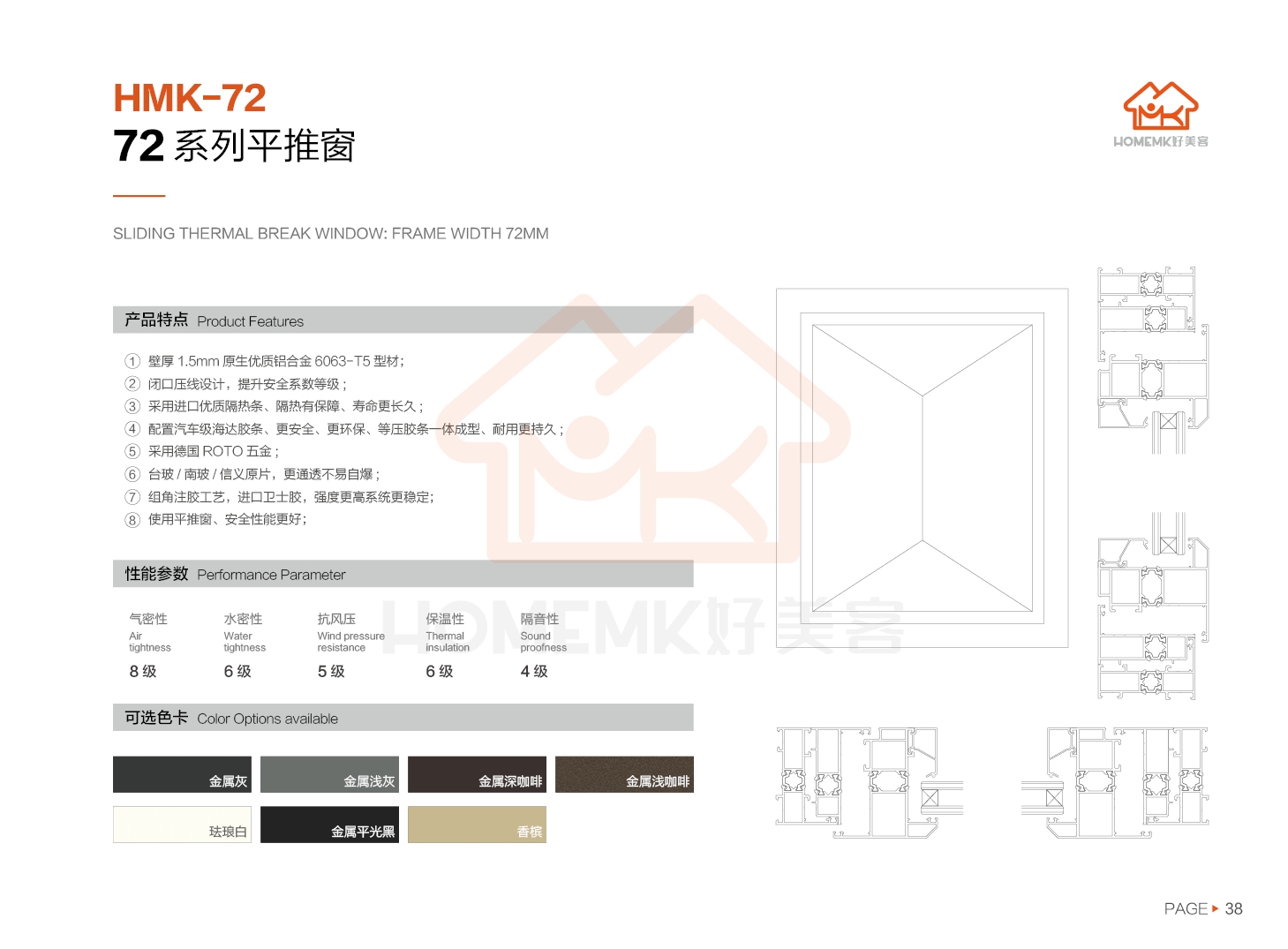 72系列平推窗(图2)